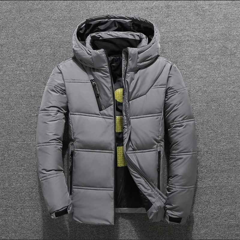 Herren Daunenjacke mit Kapuze, wasserdicht - Detlef