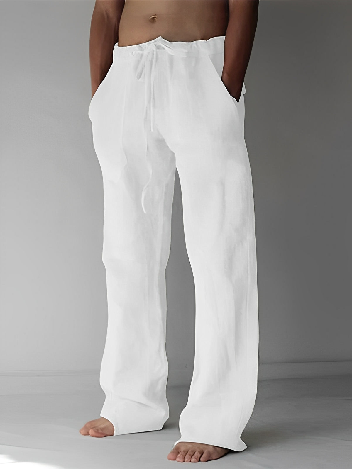 Herren-Leinenhose im Baggy-Stil von Garth