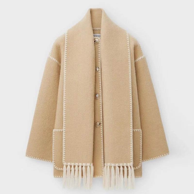 Edle Damenjacke mit Schal von Yolanda