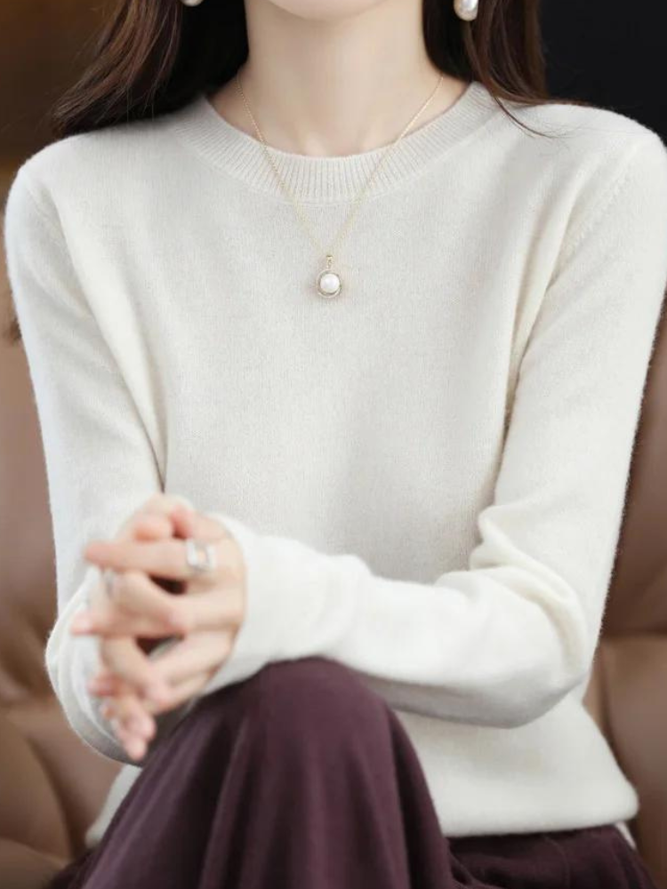 ModeGeist | Pullover - Stylischer weicher Langarm-Strickpullover