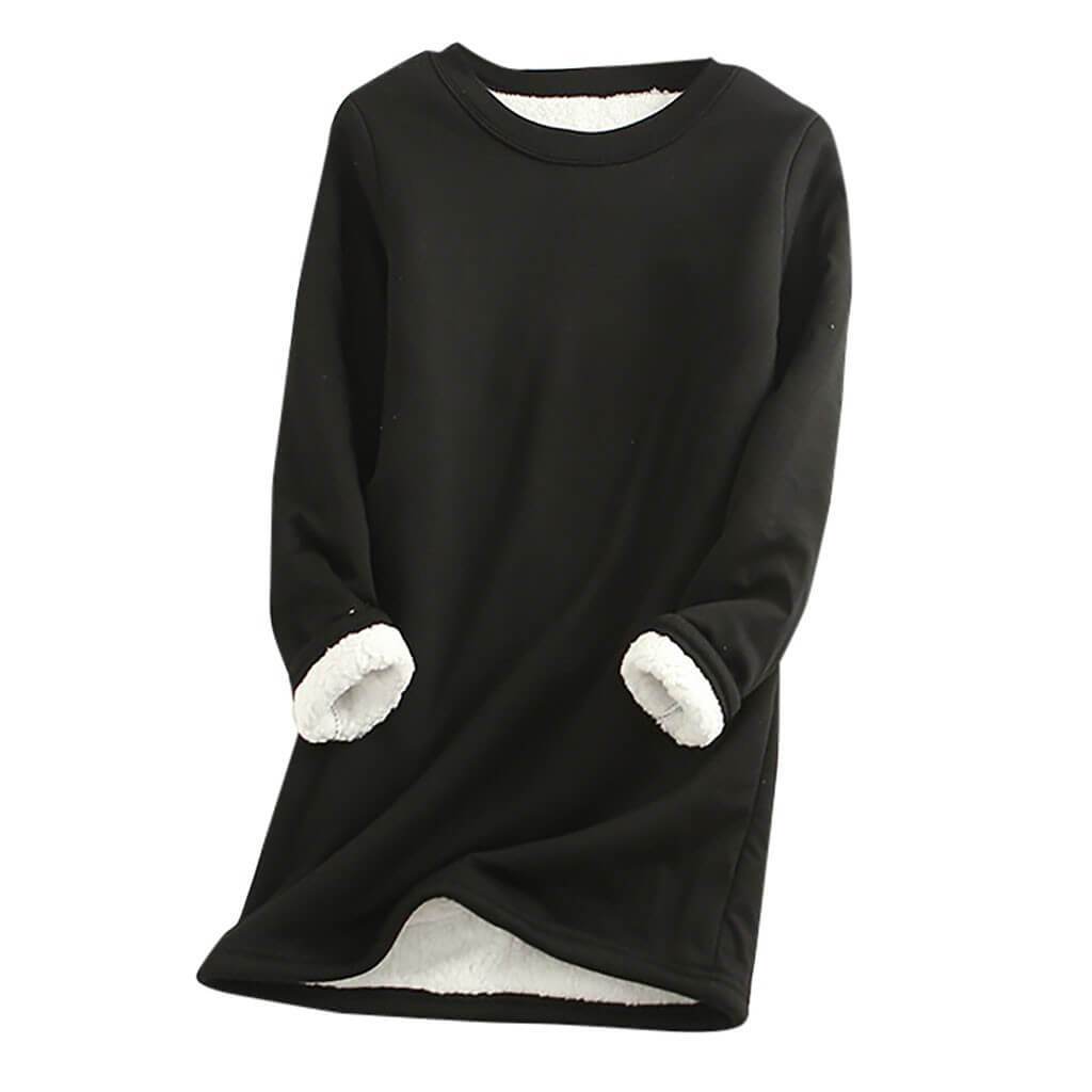 ModeGeist | Weicher Pullover mit Fleece-futter Warm und Bequem Perfekt für Heimeligkeit