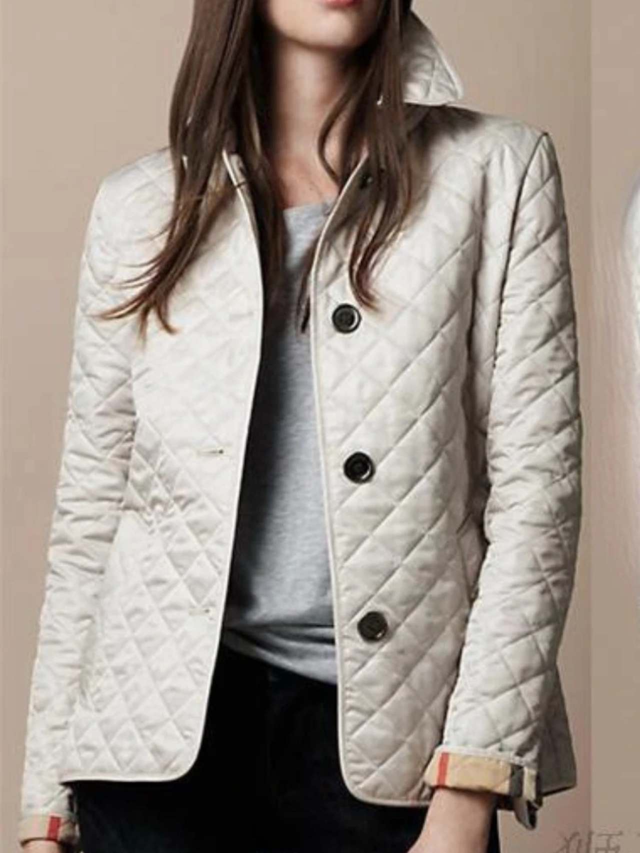 ModeGeist | Damen Freizeit Steppjacke mit umgeschlagenem Kragen