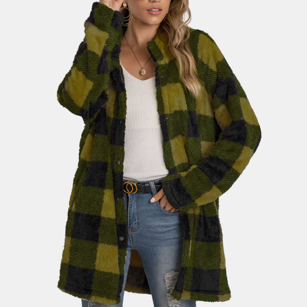 ModeGeist | Eleganter Karotrenner für Damen für die Wintersaison