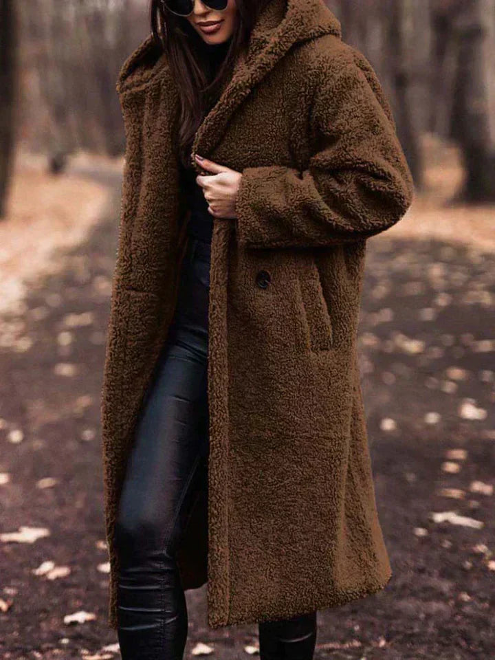 ModeGeist | Lange Sherpa Damenjacke