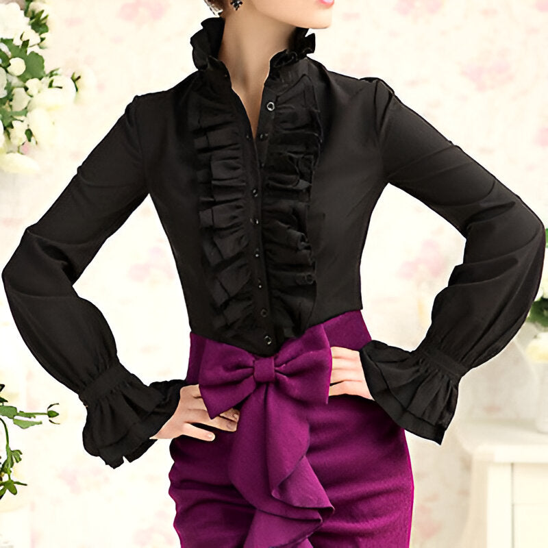 Elegante gestreifte Bluse von Efren
