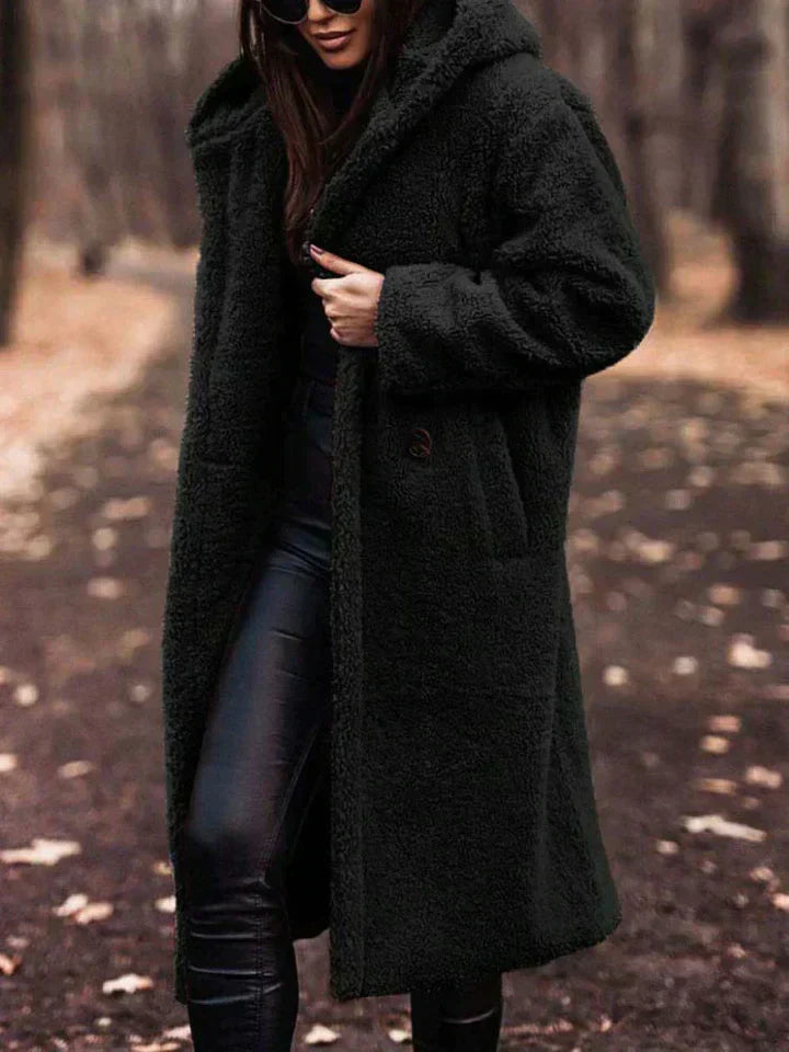 ModeGeist | Lange Sherpa Damenjacke