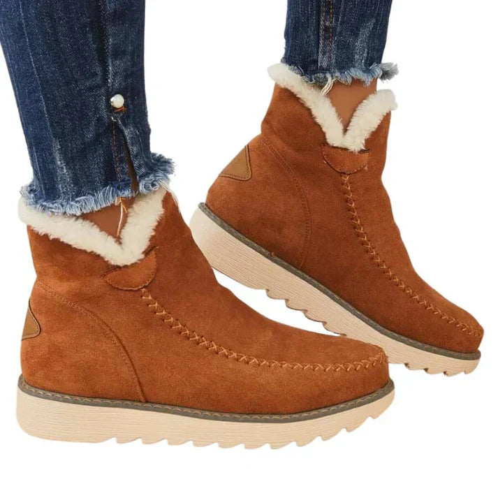 ModeGeist | mit Fleece gefütterte Winterstiefel für Damen