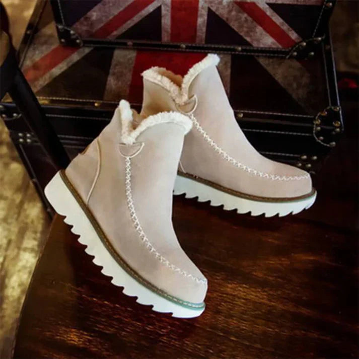 ModeGeist | mit Fleece gefütterte Winterstiefel für Damen